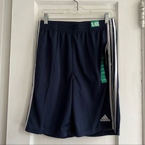 NWT Adidas Kids’ Navy Blue Athletic Shorts Size XL